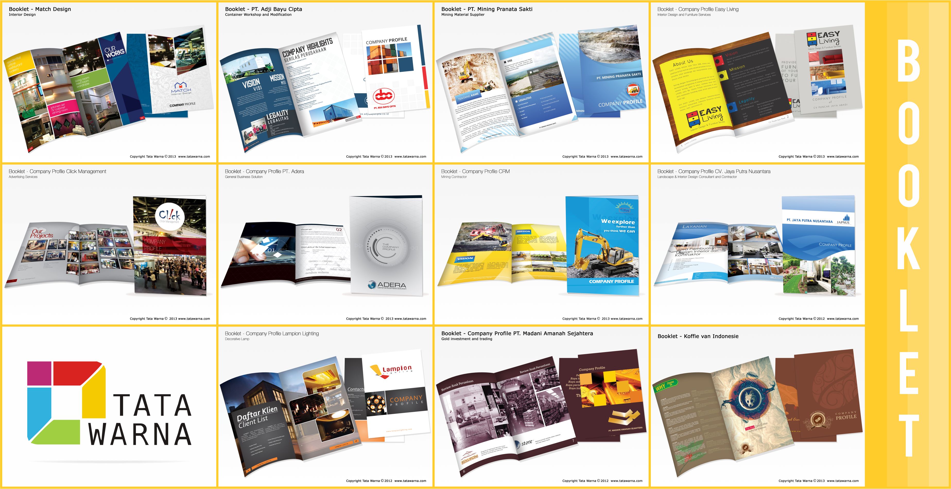 Portofolio Desain Company Profile Booklet Tata Warna 