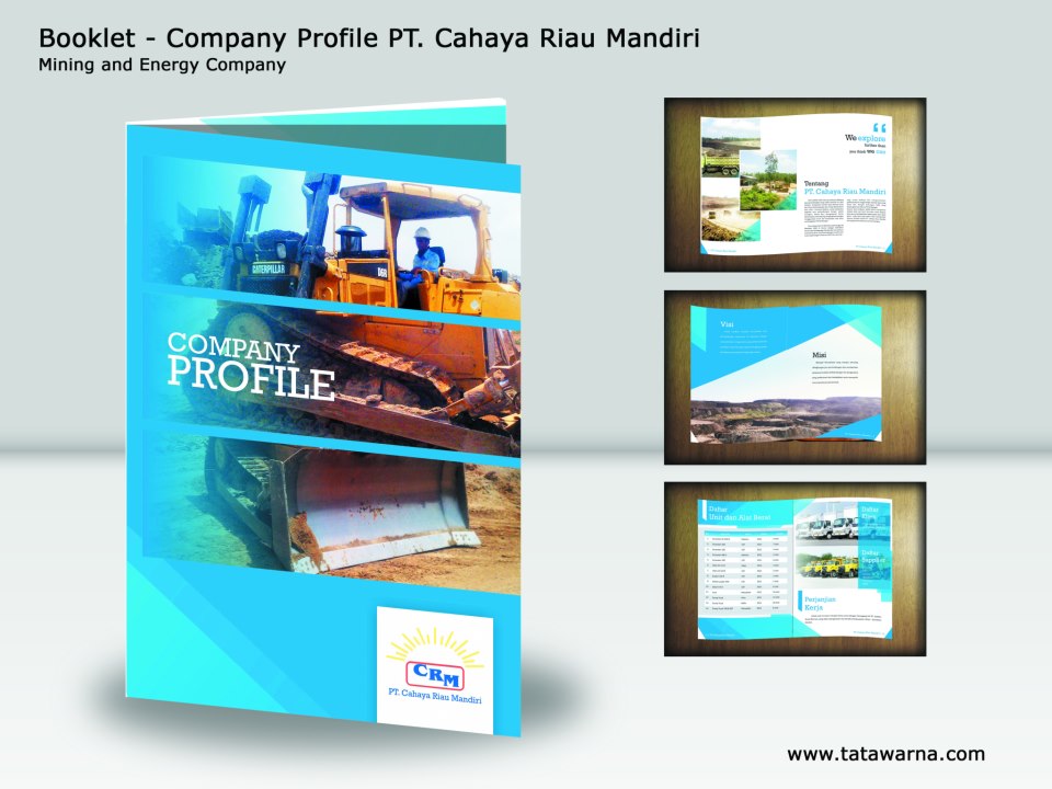 Contoh Desain Company Profile Perusahaan Bidang Batu Bara 